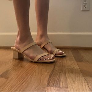 strappy kitten block heels